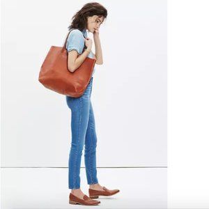 Madewell Transport Tote in English Saddle as-is